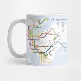 Pixxa New York City Subway Map Kupa Bardak