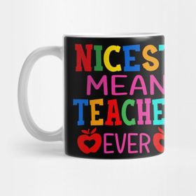 Pixxa Nicest Mean Teacher Ever Öğretmen Kupa Bardak
