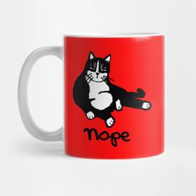 Pixxa Nope Cat Kedi Kupa Bardak