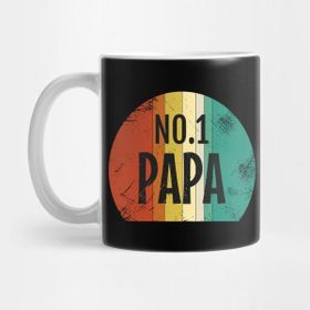 Pixxa Number One Papa Cool Retro Papa Kupa Bardak