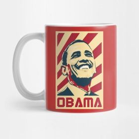 Pixxa Obama Retro Propaganda Kupa Bardak