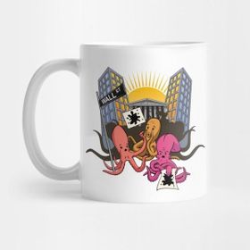 Pixxa Octopi Wall Street Kupa Bardak