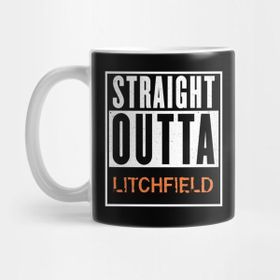 Pixxa Orange Is The New Black Shirt: Straight Outta Litchfield Kupa Bardak