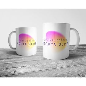 Pixxa Orjinal Doğdun Kopya Ölme Motivasyon Model 1 Kupa Bardak