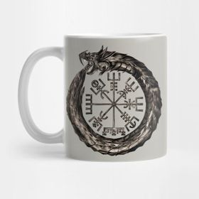 Pixxa Ouroboros Vegvisir Kupa Bardak