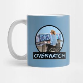 Pixxa Overwatch Felicity Smoak Comic Book Text - Blue Kupa Bardak