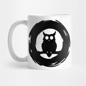 Pixxa Owl Illustration Kupa Bardak