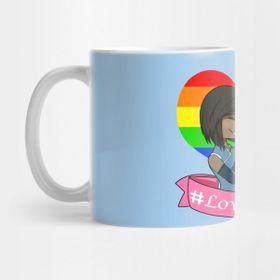 Pixxa Peace Love Scıence Retro Raınbow Kupa Bardak