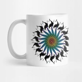 Pixxa Peacock Spiral Kupa Bardak