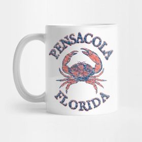 Pixxa Pensacola, Florida Stone Crab On Wind Rose (Two-Sided) Kupa Bardak