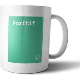 Pixxa Pozitif Tanımı Komik Açık Yeşil Kupa Bardak