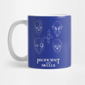 Pixxa Proficient With Skulls Kupa Bardak