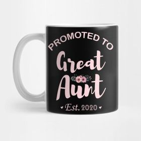 Pixxa Promoted To Great Aunt First Time Floral Aunt Gift Kupa Bardak