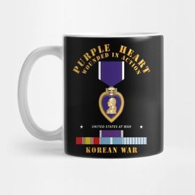 Pixxa Purple Heart Wıa W Korean War W Purple Heart Kupa Bardak