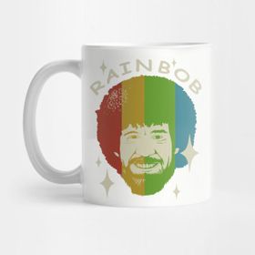 Pixxa Rainbob Bob Ross Kupa Bardak