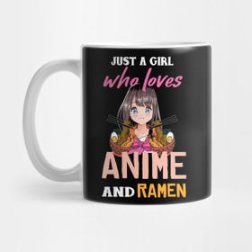 Pixxa Ramen ve Anime Seven Bir Kız Kupa Bardak