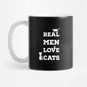 Pixxa Real Men Love Cats Kupa Bardak