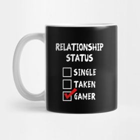 Pixxa Relationship Status Gamer Ilişki Durumu Oyuncu Kupa Bardak