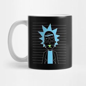 Pixxa Rick And Morty Rick Sanchez Kupa Bardakshot (Black) Kupa Bardak
