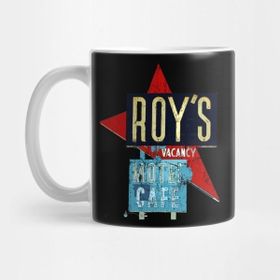 Pixxa Roy's Motel Cafe Distressed Kupa Bardak