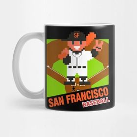 Pixxa San Francisco Baseball 8 Bit Pixel Art Cartridge Design Kupa Bardak