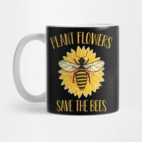 Pixxa Save The Bees Beekeeper Flower Earth Environmental Protection Kupa