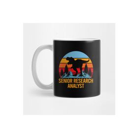 Pixxa Senior Research Analyst T Shirt - Hear Me Roar Dinasour Gift Item Tee Kupa Bardak