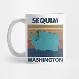 Pixxa Sequim Washington Retro Vintage Clothing Men Women Custom T-Shirts Unique Graphic Kupa Bardak