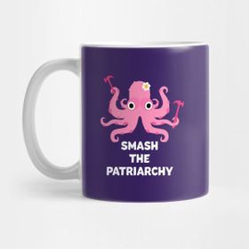 Pixxa Smash The Patriarchy Octopus Ahtapot Kupa Bardak