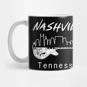 Pixxa Souvenir Nashville Tn Guitar Country Music Nashville Kupa Bardak