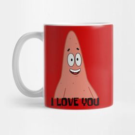 Pixxa Spongebob Patrick Loves You Kupa Bardak