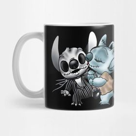 Pixxa Stitch & Angel Nightmare Before Xmas Kupa Bardak