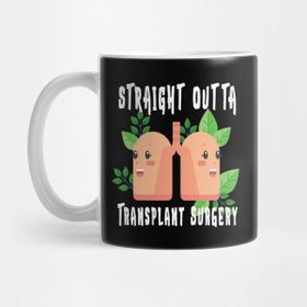 Pixxa Straight Outta Shirt Lung Transplant Surgery T-Shirt Gift Kupa Bardak