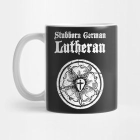 Pixxa Stubborn German Lutheran Luther Rose Kupa Bardak
