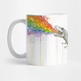 Pixxa T-Rex Puking Painbows Kupa Bardak