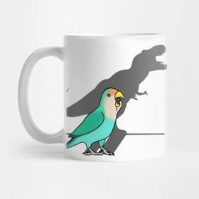 Pixxa T-Rex Shadow Dutch Blue Peach Faced Lovebird Kupa Bardak
