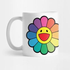 Pixxa Takashı Murakamı Flower Raınbow Kupa Bardak