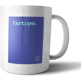 Pixxa Tartışma Tanımı Komik Lacivert Kupa Bardak