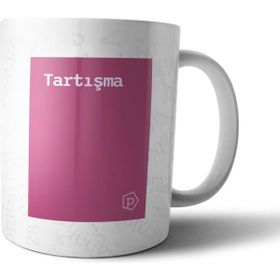 Pixxa Tartışma Tanımı Komik Pembe Kupa Bardak