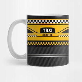 Pixxa Taxi Driver Gift Kupa Bardak