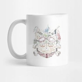 Pixxa Teemo Typography Kupa Bardak