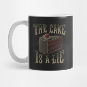 Pixxa The Cake Is A Lie Portal Kupa Bardak