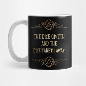 Pixxa The Dice Giveth And The Dice Taketh Away Kupa Bardak