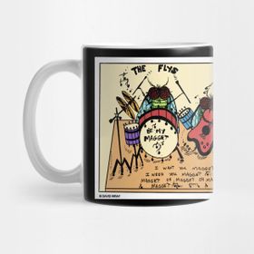 Pixxa The Flys Housefly Rock Band Funny Insect Novelty Gift Kupa Bardak