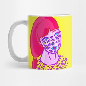Pixxa The Girl With Many Eyes Kupa Bardak