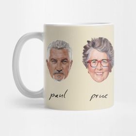 Pixxa The Great British Bake Off The Hosts Hand Drawn Kupa Bardak