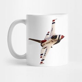 Pixxa Thunderbird F-16C Sneak Pass 4 No Background Kupa Bardak