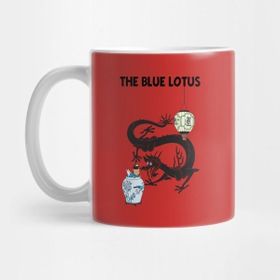 Pixxa Tintin And Blue Lotus Kupa Bardak