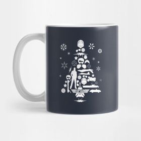 Pixxa Top Gun Christmas Tree Silhouette Kupa Bardak