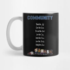 Pixxa Troy and Abed Community Tv Show Kupa Bardak